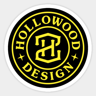 Hollowood Design badge logo Sticker